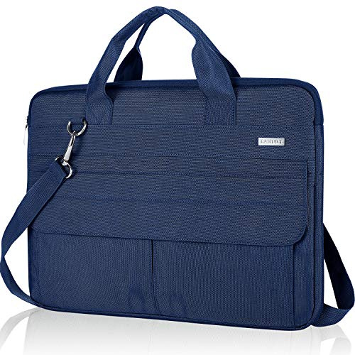 LANDICI Laptop Bag Case 17 17.3 Inch, Waterproof Computer Sleeve Cover | Slim Computer Sleeve for 17-18 Inch MacBook HP Lenovo Acer Asus Dell Laptop, Slim Briefcase Messenger Bag for Men Women