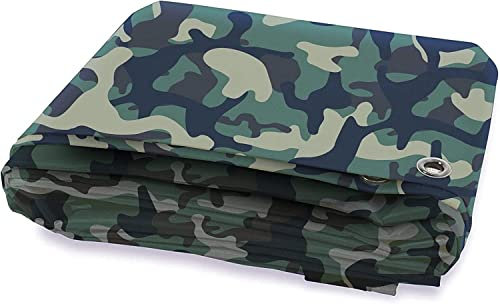 KARAT Bâche camouflage 100 g/m² – Bâche de pluie pour extérieur, camping, bâche de construction, tapis de tente, bâche de protection pour bois, bâche de jardin, bâche de protection, bâche en tissu