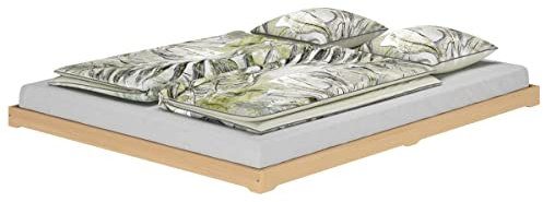 Erst-Holz®Niederflurbett Bodenbett Studentenbett Teenagerbett 160x200 Buche Massivholz V-60.66-16ohne Zubehör