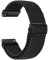AidorMax 22 mm Nylon Geflochtenes Armband, Elastisch-Ersatzarmband mit Schnellverschluss Kompatibel mit Smartwatches und Armbanduhren, Verstellbar Uhrenarmband für Damen und Herren (Schwarz)