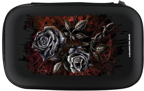 Offiziell lizenzierte Alchemy Darttasche im Gothic-Tattoo-Design, Schwarz , Handgepäck
