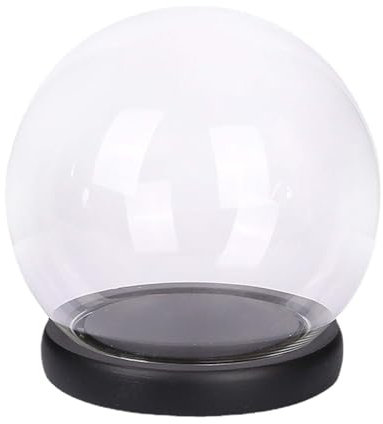 Baoblaze Cloche Dôme en Verre, Cadeaux de Saint-Valentin, Décoration de Table, 10 cm