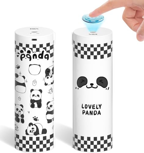 NBX NewmeBox Fingerprint Lock Pencil Case for Friendship Birthday Gift, Best Friend, Classmate, Kids, Long Battery Life, Cute and Multifunction Standing Pen Box with Calculator for Girls/Boys(Panda)