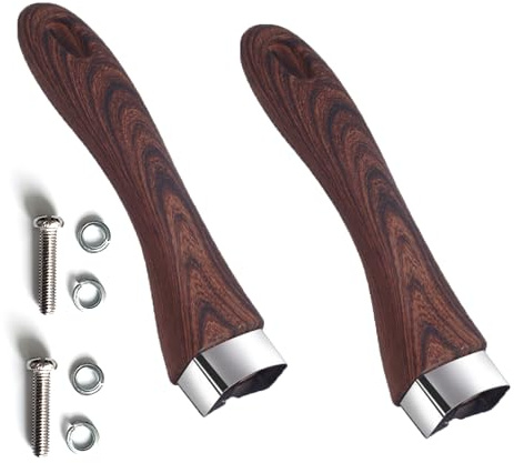 Vastsea 2 Pezzi Manico Rimovibile, Manico Pentola Universale, Manico universale rimovibile, per Utilizzato Nella Maggior Parte Degli Accessori Pentole da Cucina （Legno Marrone）