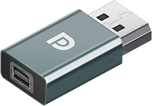 AYMBH 8K DisplayPort Male to Mini DisplayPort Female Adapter, 1.4 UHD HDR DP Extender for Laptop, PC, Monitor, Backward Compatible with 4K@120Hz, Plug & Play with Aluminum Alloy Shell, Compact Design