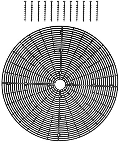 Griglia in pentola vegetale, 1 Pezzi di Protezione del Terreno vegetale vegetale, Copertura per Vaso vegetale 52 cm, Copertura del Terreno della pentola di Fiori con 12 bulloni, Tappo da scavo del ga