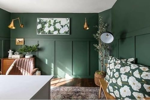 10PCS 6mm Wall Panelling Kit Shaker Style 3D Wall Panel Kit | MDF Wall Panels - Paintable Accent Panel Kit for a Stylish Upgrade to Any Home Decor | 100cm x 10cm | 50cm x 10cm (glue not Included)