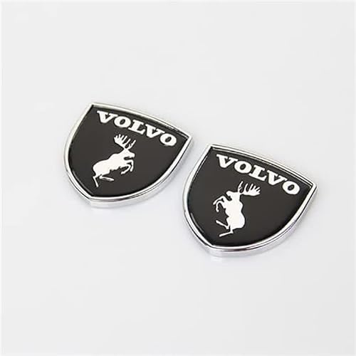 HSJKU Emblema Etiqueta Engomada para Coche para Volvo XC-40 XC-60 XC-70 XC-90 AB 2023, 3D for La Insignia del Emblema del Coche,Car Styling Accesorios Decorativos,Bla-CK