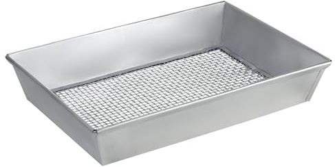 17 x 13 Galvanized Steel Compost Sifter, 1/4 Inch Mesh Soil Sifter Pan for Gardening, Large Heavy Duty Soil Sieve for Sifting Rocks, Compost, Soil and Seed Starting