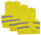 Warnweste, Sicherheitsweste, Pannenweste mit Reflexstreifen EN ISO 20471-2 Farben in S, M, L, XL, XXL, XXXL - VPE = 3 Stück, Farbe:gelb, Größe:XXXL