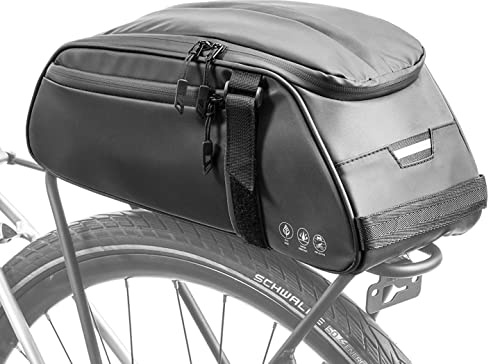 VERTAST Sac de Porte-Bagages Sacoche de Coffre de vélo Sac à Dos à bandoulière Arrière de Vélo Sac de Siège de Porte-vélos Sacoche de Vélo pour Porte-Bagages Étanche, noir1