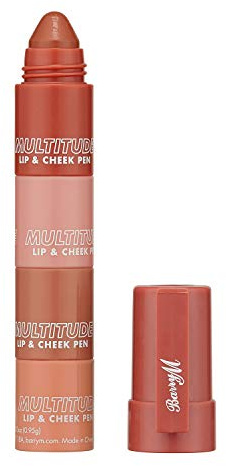 Barry M Cosmetics Multitude Lip Cheek Pen Mix And Match Colour Stain In Shade Natural, Honey