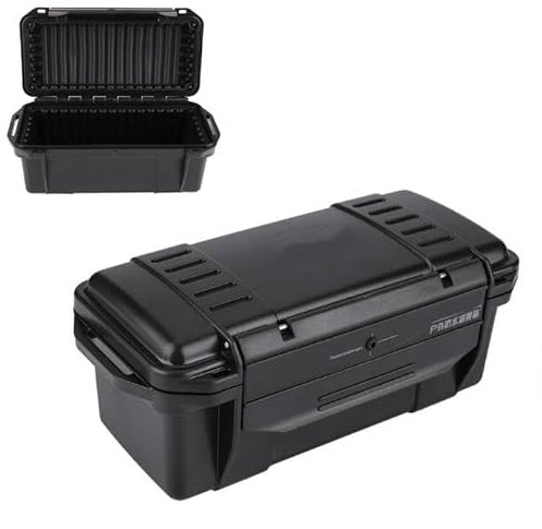 Stoßfeste wasserdichte Aufbewahrungsbox, Stoßfeste Aufbewahrungsbox, Outdoor stoßfester und druckfester wasserdichter versiegelter Survival Aufbewahrungskoffer für Camping, Angeln(200*98*82mm)