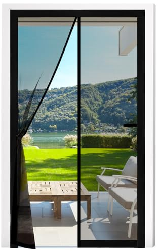 Zanzariera Magnetica Per Porte, 110x220cm zanzariera in fibra di vetro Porta del balcone Tenda di mosca senza forare Tenda magnetica della porta per il balcone Soggiorno camera da letto Porte