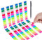 Agoer 1200 Blätter Haftstreifen, Klebezettel Haftmarker, Klein Haftnotizen Index Tabs, Page Marker Sticky Notes Transparent für Studieren, Büro, Schulplaner, Memo (10 Farben)