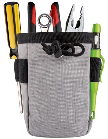 Werkzeugtasche Gürtel,Werkzeuggürtel Herren,Clip-On Werkzeuggürteltasche für Werkzeuge,Schrauben und Nägel,Werkzeug Gürteltasche für Handwerker,Elektriker,Gärtner