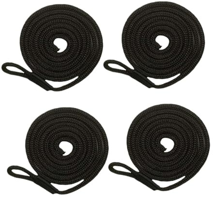 perfk 4x Boat Bumpers Fenders Mooring Rope Fishing Docking Boat Fenders Lines Bumpers Lines