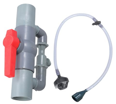 UncleS Fertilizzante per irrigazione filettato Iniettori, dispositivo con tubo dell'acqua da giardino, interruttore di controllo, kit di filtri, fertilizzante per irrigazione a goccia