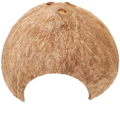 FELTECHELECTR Tana per Rettili Design Accattivante in Guscio di Cocco Naturale Rifugio Decorativo per Tartarughe e Lucertole per Habitat Naturale in Terrario