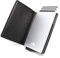 Stealth Wallet RFID Card Holder Wallet - Smart Minimalist Pop Up Wallets with Gift Box - Slim Lightweight Metal Credit Card Holders for Men & Contactless Protector (Silver Aluminium, Black Leather)