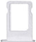 jbTec SIM-Tray/SD-Card kompatibel mit Apple iPhone 5 / 5s / SE - Kartenhalter Single Slot Schlitten, Farbe:Silber
