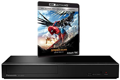 Panasonic DP-UB450 MULTIREGION Blu-ray Player Bundle with Spiderman Homecoming Ultra HD 4K Blu-ray Disc