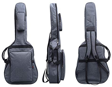 'Jumbo Guitar Gig Bag Thickening and Waterproof 42'' 43'' Acoustic Guitar Bag', Grey, Retro