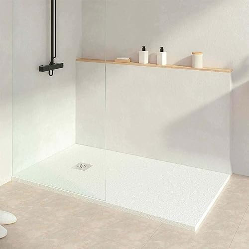 KOES - Plato de Ducha de Resina Modelo INDO – 80x120 – Blanco RAL 9003