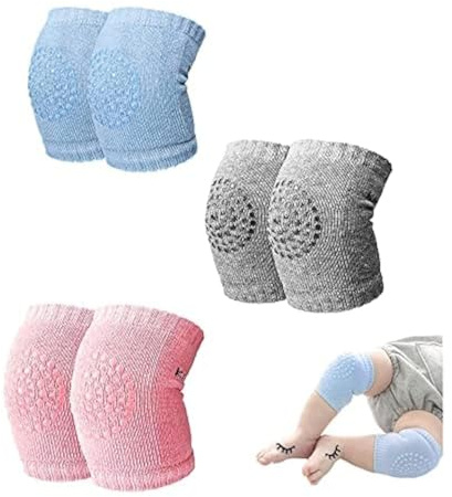 WKBYTUXR Feirun Baby Knee Pads Toddler Anti-Slip Crawling Knee Pads for 0-24 Months Kid Girl Boy Gift Leg Warmers, multicolor, One Size