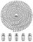10 Feets Roller Blind Chain Connectors Beaded Ball Pull Chain Extension 120 Stainless Steel Ceiling Fan Pull Chains Shade Bead Chains Extender Replacement (4.5 mm, 3 meter, Silver)