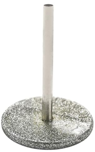 KICHOUSE Disque de Ponçage pour Clou 20mm en Acier Inoxydable Argenté, Foret à Ongles Plat pour Refinement des Bords et Préparation de Surface, pour Ongles et Cuticules, Manucure en Salon