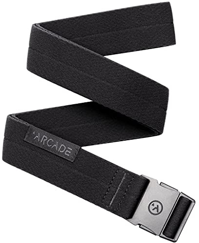 Arcade Men's Adventure Slim Belt, Black Noir, One Size