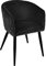 Atmosphera - Fauteuil Marlo - Noir - Velours