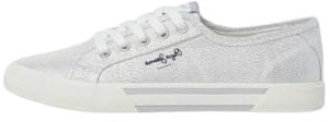 Pepe Jeans Brady Party Ballerina Schuhe Silber
