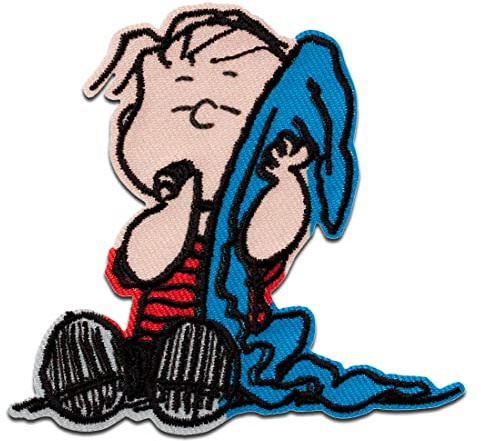 Mono Quick Peanuts Linus - Aufnäher, Bügelbild, Aufbügler, Applikationen, Patches, Flicken, zum aufbügeln, Größe: 7,3 x 7,8 cm