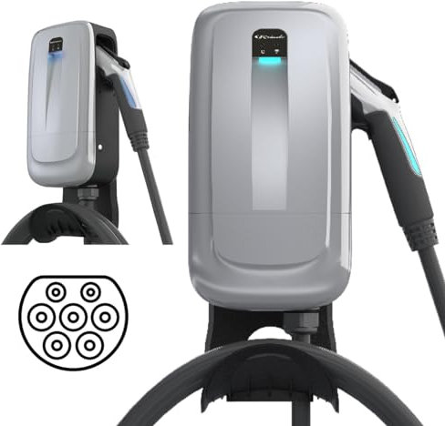 Schumacher Electric SEV455 - Wallbox E-Auto/Hybrid 7,4kW Typ 2 32A - Smart Charging (DLM) - 5m Kabel - Schlankes Design für Innen & Außen