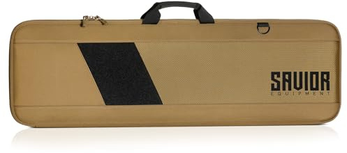 Savior Equipment Specialist Single Long Gun Bag Tactical Padded Soft Case w/Padded Handle Carrier, Adjustable Sling, Dual Lockable Zipper, 36 Inch FDE