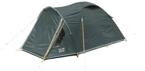 Vango Tay Tent with Porch and Darkened Bedroom, Compact, Lightweight, Dome, Easy to Pitch, Backpacking, Festivals, Wild Camping, Hiking, 3000mm HH (Deep Blue, 200 (2 Person))