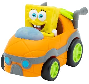 Bob Esponja | Bikini Bottom Boaters Rev Up Racers – Pack 2 Vehículos con Figuras de Bob Esponja y Patricio – Juguetes sin Pilas a Fricción – para Niños 3+ – Nickelodeon