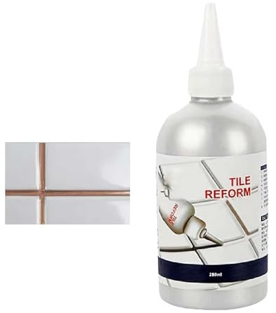 Carroterr Waterproof Tile Gap Repair Filler, Tile Reform Tile Reform Grout Filler, Repair and Renew Tile Joints, Tile Grout Repair Kit for Living Room Floor, A Variety of Colors to Choose from ﻿