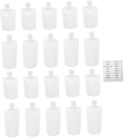 OUNONA Embalaje para Botellas Bolsa para Loción Succión Bolsa De Almacenamiento Vacía para Cosméticos para Viaje y Uso Diario