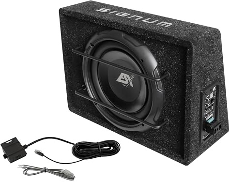 ESX SIGNUM SXB10A - 10“ (25 cm) aktiver Subwoofer | Aktiv Gehäuse-Subwoofer mit ALU-Membran
