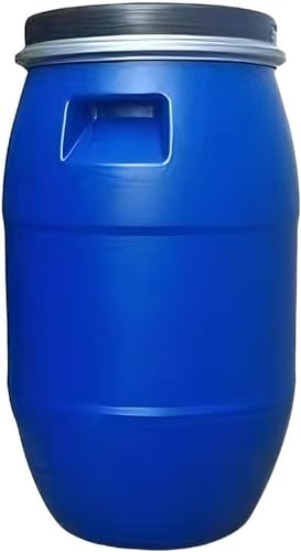 25l Food Grade Plastic Bucket with Lid, Heavy-Duty Emergency Water Storage Tank, Portable Rain Barrel with Handle for Home & Outdoor Use