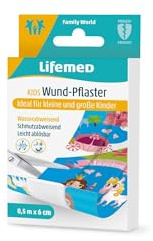 LIFEMED Pansement pour Enfants Conte de fées, 500mm x 60mm Noir