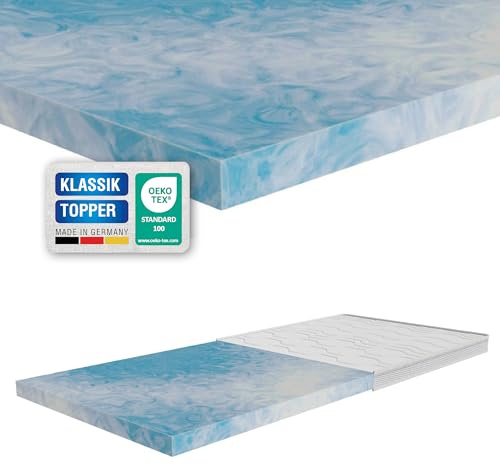 ARBD Kaltschaum Topper 100x200 cm – 7cm Matratzentopper H4 hart – orthopädische Matratzenauflage für alle Matratzen & Betten – atmungsaktiv, ergonomisch & Allergiker geeignet