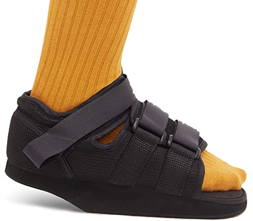 GHORTHOUD Scarpe post-operatorie con zeppa per la guarigione, leggere, per sollievo dal tallone, medico, ortopedico, per ulcerazioni, ferite ai piedi (XL)