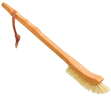 Redecker Bottle Brush, Tampico Bristles, 14.5 Inch Long Narrow Brush for Narrow Neck Bottles, Made in Germany