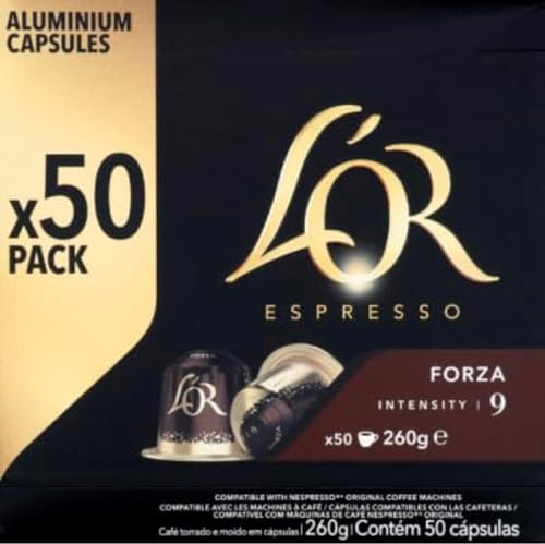 LOR Capsule espresso forza intensite 9 - Le paquet de 50 capsules