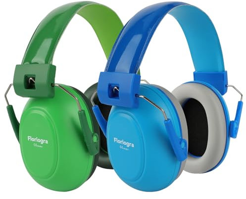 Floriogra 2 Pack Noise Cancelling Headphones for Kids, Kids Ear Protection 28dB SNR Noise Reduction Ear Muffs for Children/Toddler, Noise Cancelling Hearing Protection For Fireworks/Monster Truck