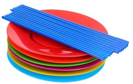LIOOBO Bâtons de Jonglage et Assiettes Tournantes pour Garçon Fille Jeu de Jonglage avec Massues et Équipement D’Initiation aux Arts du Spectacle